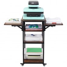 VEVOR Heat Press Table with Charging Station 4 Tier Movable Heat Press Stand