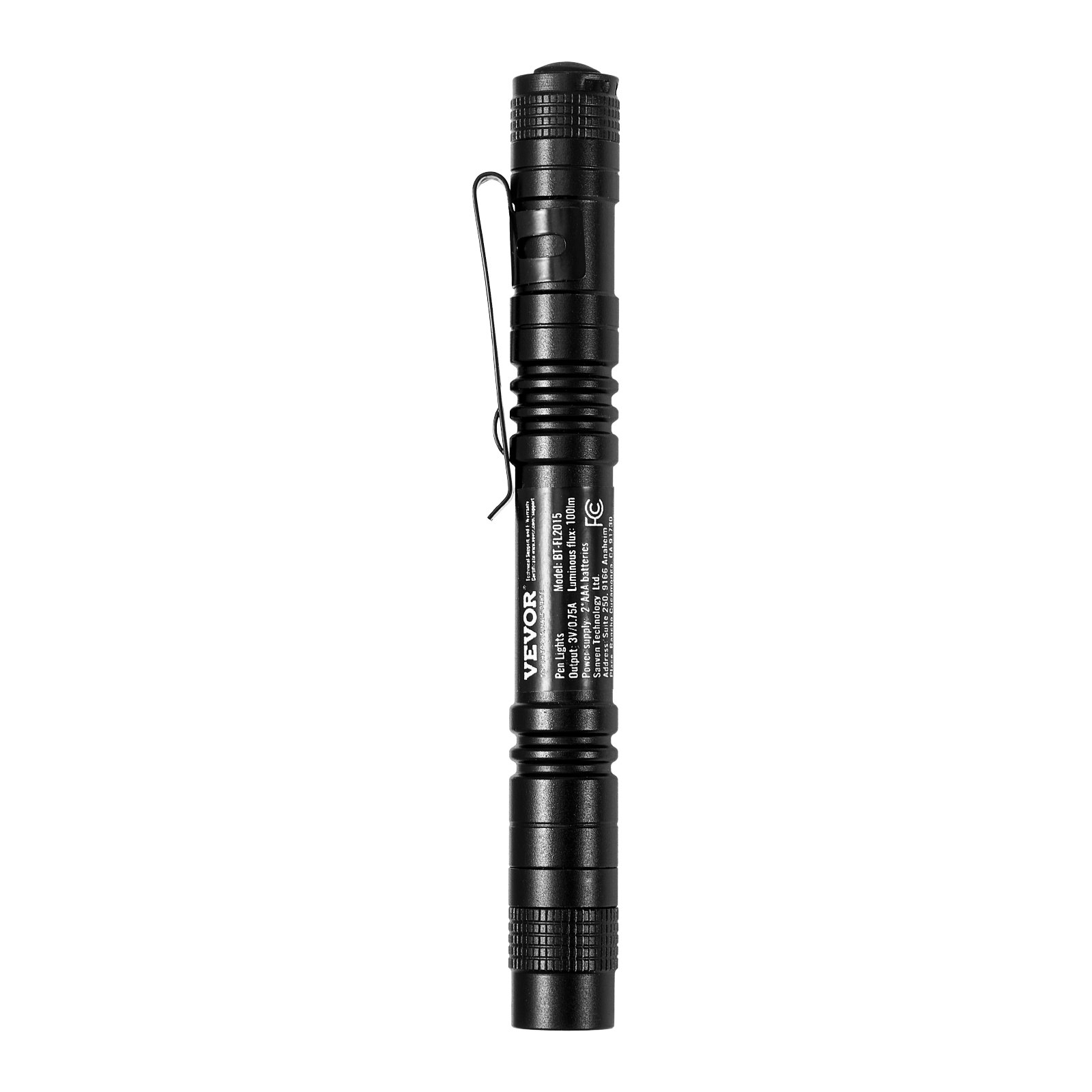 VEVOR Pen Light, 2-Pack 100 Lumens Pocket Flashlight with Clip, IPX4 Waterproof Portable Penlight, Compact and Lightweight for Tight Spaces, Work, Inspection, Emergency, Mechanics, Outdoor Use
