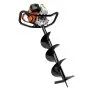 VEVOR Post Hole Digger Gas Powered, 63CC 2400W Earth Auger, Gas Auger with 8” Auger Drill Action Design Bits & 1 Extension Rod, Post Fence Hole Digger for Farmland Garden Plant, Orange+Black