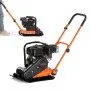 VEVOR Plate Compactor, 6.5 HP 196CC Gas Engine 5,600 RPM, 2360 lbs Force Vibratory Compaction Tamper with 5.6 x 4.1 cm Plate for Walkways, Patios, Asphalts, Paver Landscaping, EPA & CARB Compliant