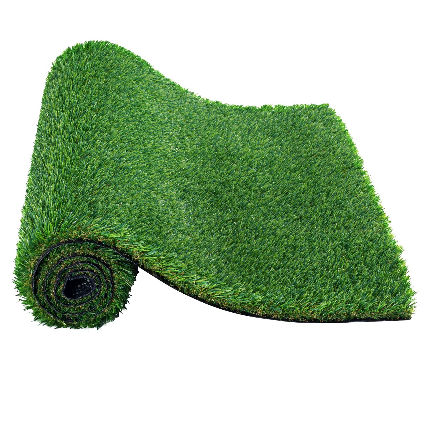VEVOR Artifical Grass, 0.9 x 1.5 m Rug Green Turf, 35mm Fake Door Mat Outdoor Patio Lawn Decoration, Easy to Clean with Drainage Holes, Perfect For Multi-Purpose Home Indoor Entryway Scraper Dog Mats