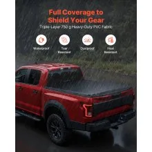 Soft Roll-Up Truck Bed Tonneau Cover 5.2 ft for 2015-2025 Colorado/Canyon