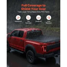 Soft Roll-Up Truck Bed Tonneau Cover 5 ft for 2017-2025 Honda Ridgeline