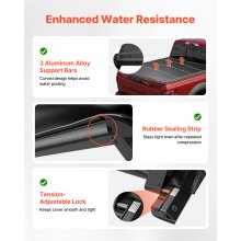 Soft Roll-Up Truck Bed Tonneau Cover 6.8ft for 2017-2025 Ford F250/350/450