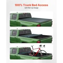 Soft Roll-Up Truck Bed Tonneau Cover 5.7ft for 2019-2025 Ram 1500 New Body