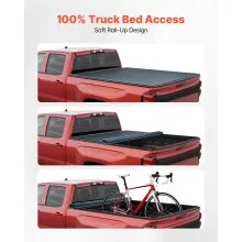 Soft Roll-Up Truck Bed Tonneau Cover 6.9ft for 20-25 Silverado/Sierra 2500