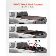Soft Roll-Up Truck Bed Tonneau Cover 4.5 ft for 2022-2025 Ford Maverick