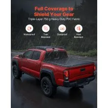 Soft Roll-Up Truck Bed Tonneau Cover 5 ft for 2024-2025 Toyota Tacoma
