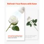 120 Pcs White Roses Artificial Flowers Realistic Bouquet for Xmas Home Decor
