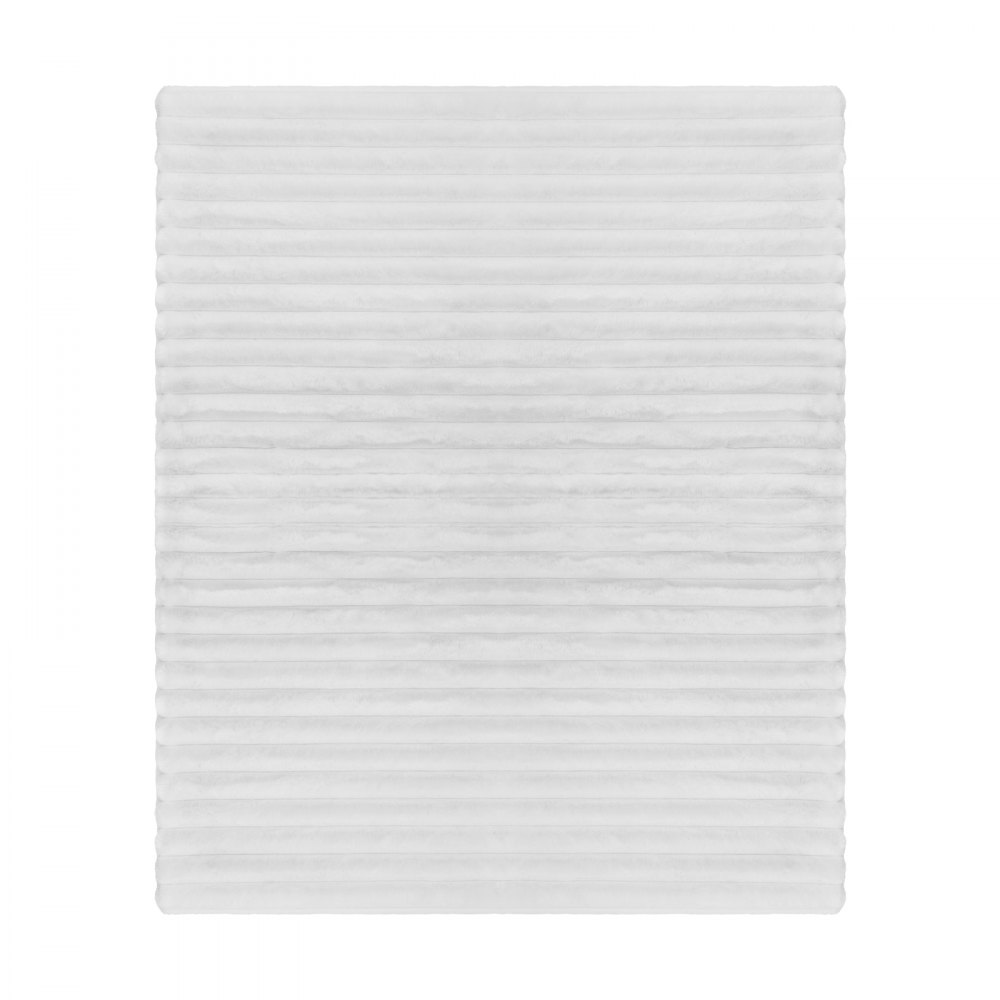 VEVOR Throw Blanket, 50 x 60 Inches / 1270 x 1524 mm, Faux Fur Cozy Throw Blankets, Cute Small Fuzzy Throws, Lightweight Super Soft Bed Blanket, Ideal for Couch, Sofa, Bedroom, White