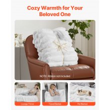 Soft Throw Blanket 50 x 60 Inches / 1270 x 1524 mm Faux Fur Cozy Bed Blanket