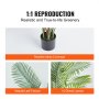 Umelá palma VEVOR, 1,5 m vysoká umelá rastlina, bezpečný PE materiál a ochrana proti prevráteniu Nízkoúdržbová rastlina, realistický zelený falošný strom pre domácu kanceláriu Výzdoba skladu Vnútorný vonkajší