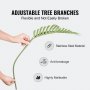 Keinotekoinen VEVOR-palmu, 1,5 m korkea keinotekoinen kasvi, turvallinen PE-materiaali ja kaatumissuoja, vähän huoltoa vaativa kasvi, elävänvihreä väärennöspuu kotitoimiston varaston sisustukseen sisä-ulkokäyttöön