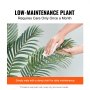 Umelá palma VEVOR, 1,5 m vysoká umelá rastlina, bezpečný PE materiál a ochrana proti prevráteniu Nízkoúdržbová rastlina, realistický zelený falošný strom pre domácu kanceláriu Výzdoba skladu Vnútorný vonkajší