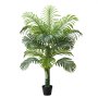 VEVOR Palmera Areca Artificial de 1,5 m, Planta Tropical de Imitación con Maceta Alta Blanca, Planta de Seda Artificial en Maceta, Árboles Grandes para Decoración de Hogar, Oficina, Sala de Estar, Inauguración de Casa, Interior y Exterior