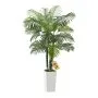 VEVOR Artificial Areca Palm Tree 1829 mm, Fake Palm Tropical Plants with White Tall Planter, Faux Floor Silk Plant in Pot, Large Trees for Home Office Living Room Decor House Warming, Indoor Outdoor