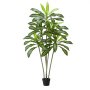 VEVOR Árbol de dracaena artificial de 1,8 m, palmera tropical falsa con macetero alto blanco, planta de seda artificial en maceta, árboles grandes para decoración del hogar, oficina, sala de estar, inauguración de la casa, interior y exterior