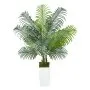 VEVOR Artificial Areca Palm Tree 5 ft, Fake Palm Tropical Plants with White Tall Planter, Faux Floor Silk Plant in Pot, Large Trees for Home Office Living Room Decor House Warming, Indoor Outdoor