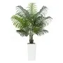 VEVOR Artificial Areca Palm Tree 5 ft, Fake Palm Tropical Plants with White Tall Planter, Faux Floor Silk Plant in Pot, Large Trees for Home Office Living Room Decor House Warming, Indoor Outdoor
