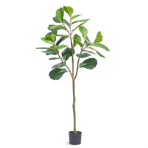 VEVOR Artificial Fiddle Leaf Fig Tree 12.7cm Secure PE Material & Anti-Tip Tilt