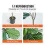 VEVOR Τεχνητό Φύλλο Σύκας, 5 FT, Ασφαλές υλικό πολυαιθυλενίου & Προστασία από την κλίση κατά των άκρων Faux φυτό χαμηλής συντήρησης, ρεαλιστικό πράσινο ψεύτικο δέντρο σε γλάστρες για διακόσμηση αποθήκης οικιακού γραφείου εσωτερικού χώρου