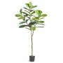 VEVOR Artificial Harp Tree, 6 FT Tall Faux Tulip Plant, PE Material & Anti-Tip Tilt Protection Low-Maintenance Plant, Lifelike Green Fake Potted Tree for Home Office Warehouse Decor Indoor Outdoor