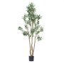 VEVOR 210cm Artificial Olive Tree with Black Pot, Tall Fake Tree with Natural Wood Trunk & Realistic Green Leaves and Fruits, Indoor Faux Plant for Home, Office, Living Room, Corner Decor