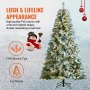 VEVOR Χριστουγεννιάτικο Δέντρο 7,5 ποδιών Prelit Flocked Xmas Tree with 550 LED Lights 1346 Tip