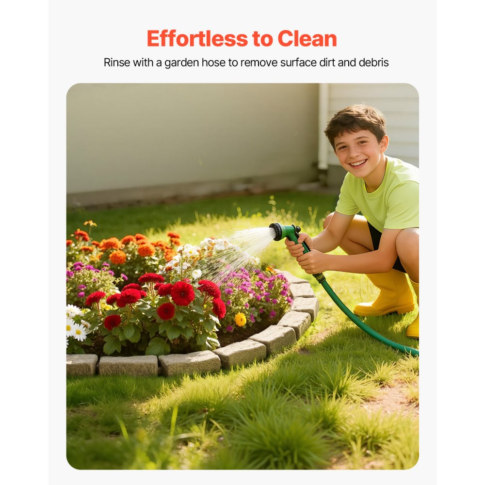 VEVOR Faux Stone Landscape Edging, 46.4 x 2.2 in Realistic Lawn Edging, Flexible Brick-Sized Garden Edging Border with Anchoring Spikes, Fade-Resistant Yard Edging for Driveways Walkway Beige