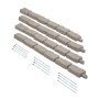 VEVOR Fake Stone Landscape Edging 46.2 x 2.2 in Lawn Edging Fade-Resistant