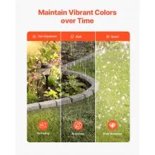 VEVOR Fake Stone Landscape Edging 46.2 x 2.2 in Lawn Edging Fade-Resistant