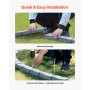 VEVOR Fake Stone Landscape Edging 46.2 x 2.2 in Garden Lawn Edging for Walkway