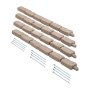 VEVOR Faux Stone Landscape Edging 46.2 x 2.2 in Garden Lawn Edging for Walkway