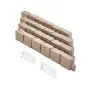 VEVOR Faux Stone Landscape Edging 1190 x 100 x 155mm Lawn Edging Fade-Resistant Beige