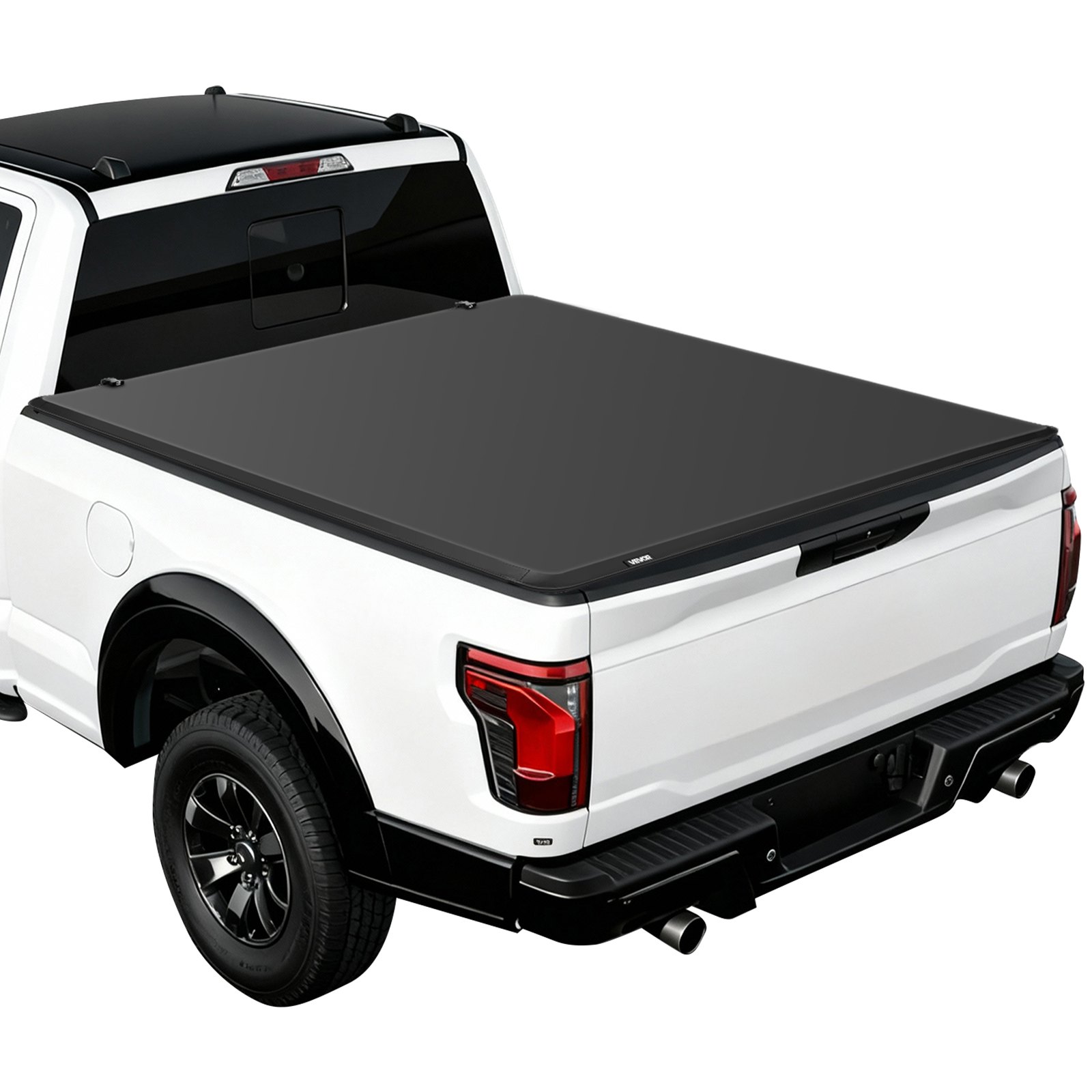 VEVOR Soft Tri-Fold Truck Bed Tonneau Cover, Compatible with 2015-2025 Ford F-150 170.4 cm Bed, Waterproof Soft Folding Truck Tonneau Cover with Heavy-Duty 3-Layer PVC and Aluminum Alloy Support Bar