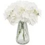 VEVOR Flores artificiales, 105 hortensias artificiales de seda blanca de aspecto real a granel, artificiales blancas con tallos para ramos de boda, centros de mesa y decoración de mesas de fiesta.