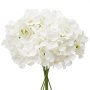 VEVOR Flores artificiales, 105 hortensias artificiales de seda blanca de aspecto real a granel, artificiales blancas con tallos para ramos de boda, centros de mesa y decoración de mesas de fiesta.