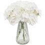 VEVOR Artificial Flowers, 65 pcs Real Looking White Silk Fake Hydrangea Bulk, White Faux Bridal Shower with Stems for DIY Wedding Bouquets, Home Centerpieces Arrangements, Party Tables Decorations
