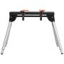 VEVOR Miter Saw Stand, 330lbs Load Capacity Steel Collapsible Stand for Miter Saw with One-piece Mounting Brackets Clamps, 29.1"-32.9" Adjustable Height, Portable Compact and Folding Miter Saw Stand