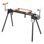 VEVOR Miter Saw Stand 550lbs Load Capacity Steel Collapsible Stand for Miter Saw