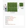 VEVOR Artificial Plant Wall, 16PCS 50.8 x 50.8 cm Artificial Boxwood Panels, Sun Protection Greenery Backdrop Privacy Hedge Fence, Fake Grass Wall Screen for Wedding, Indoor, Outdoor Garden, Backyard