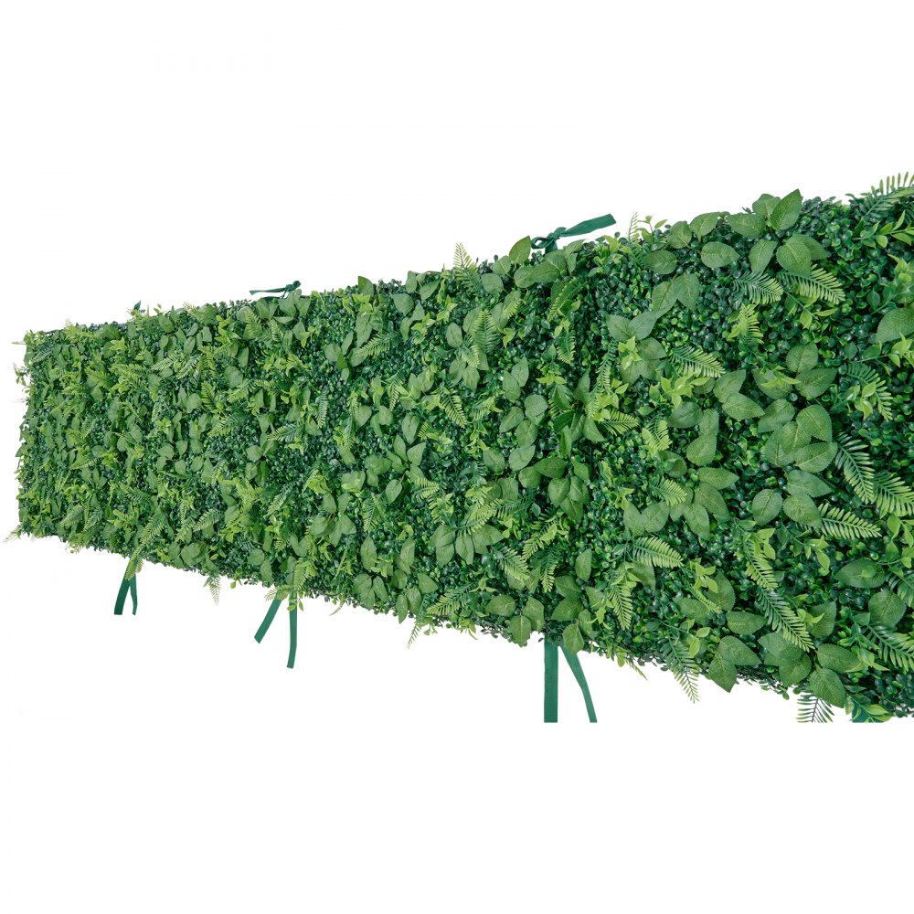 VEVOR Artificial Plant Wall, 4 PCS 61 x 243.8 cm Artificial Boxwood Panels, Sun Protection Greenery Backdrop Privacy Hedge Fence, Fake Grass Screen for Wedding, Indoor, Outdoor Garden, Backyard