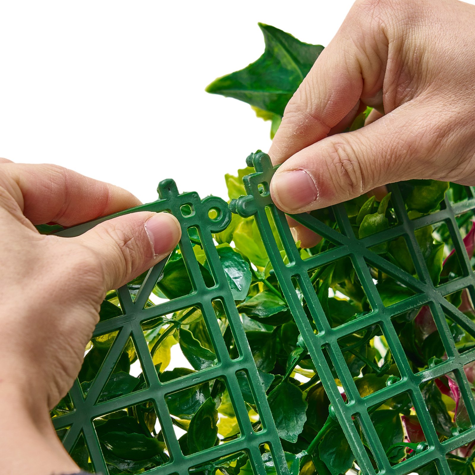 VEVOR Artificial Plant Wall, 101.6 x 304.8 cm Artificial Boxwood Panels, Sun Protection Greenery Backdrop Privacy Hedge Fence, Fake Grass Screen for Wedding, Indoor, Outdoor Garden, Backyard