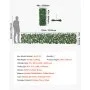 VEVOR Expandable Fence Privacy Screen, 63.5 x 320 cm Expand Artificial Plant Wall, Realistic Artificial Ivy Panel with 50 Zip Ties, Decorative Faux Greenery Backdrop Hedges for Balcony Patio Outdoor
