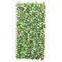 VEVOR Expandable Fence Privacy Screen, 64.9 x 310 cm Expand Artificial Plant Wall, Realistic Artificial Ivy Panel with 50 Zip Ties, Decorative Faux Greenery Backdrop Hedges for Balcony Patio Outdoor