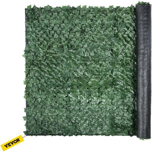 VEVOR Artificial Ivy Privacy Fence Screen, 39"x158" Ivy Fence, PP Faux Ivy Leaf Artificial Hedges Fence, Faux Greenery Outdoor Privacy Panel Decoration for Garden, Decor, Balcony, Patio, Indoor