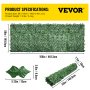 VEVOR Privacy Artificial Fence Screen Faux Ivy Leaf 59