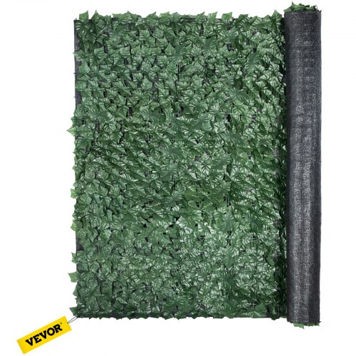 VEVOR Artificial Ivy Privacy Fence Screen, 59"x98" Ivy Fence, PP Faux Ivy Leaf Artificial Hedges Fence, Faux Greenery Outdoor Privacy Panel Decoration for Garden, Decor, Balcony, Patio, Indoor