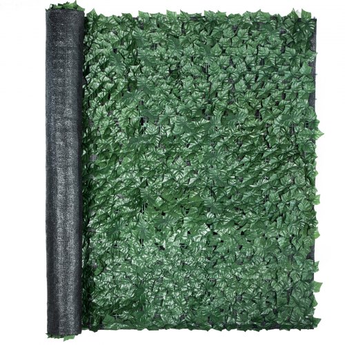 VEVOR Ivy Privacy Fence Screen, 96"x72" PP Faux Leaf Artificial Hedges, 3-Layers Indoor or Outdoor Greenery Leaves Panel, Multi-use for Garden, Yard, Decor, Balcony, Patio, Home, Green