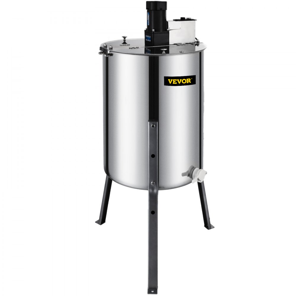 VEVOR Electric Honey Extractor 4 Frame Bee Honey Extractor Separator Stainless Steel Honey Frame Extractor Spinner Drum Beekeeping Extractor Apiary Centrifuge Equipment